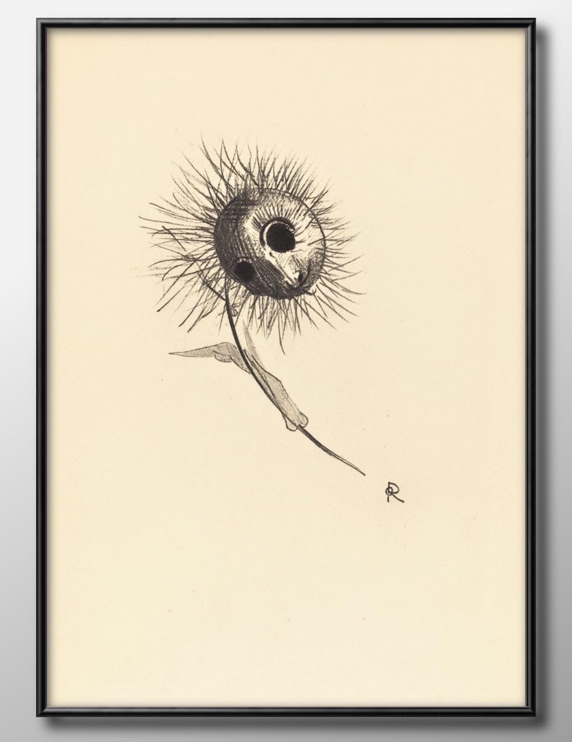 Amazon.co.jp: オディロン ルドン 悪の華 A3 サイズ おしゃれ 絵画